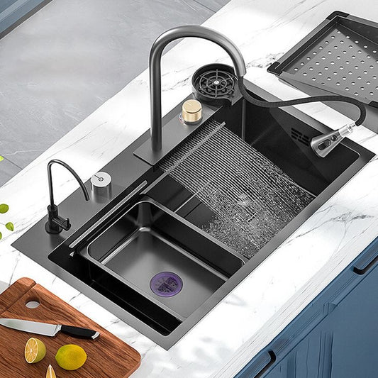 Nano Smart Kitchen Sink (30 x 18 x 9 Inches)